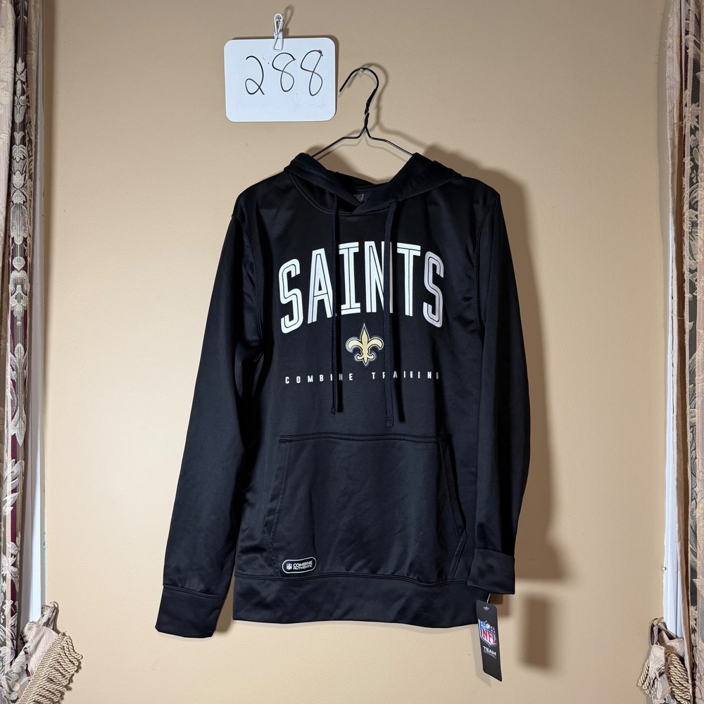 NFL New Orleans Saints Combine Training Hoodie Black Small 9K1MWFHAE-SAI